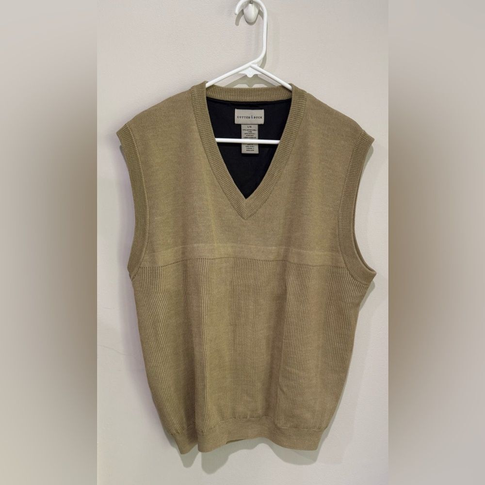 Cutter & Buck Beige Sweater vest